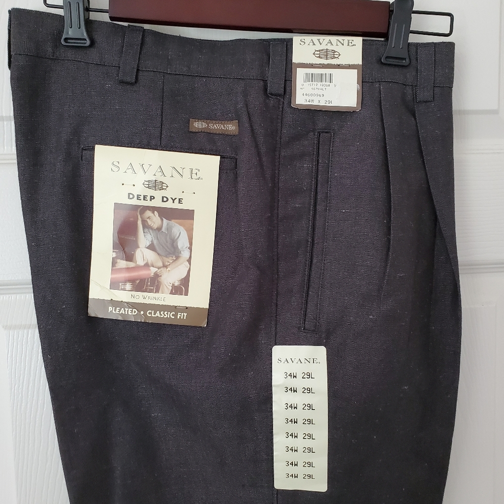 NWT MENS Savane Linen Pant, 34x29